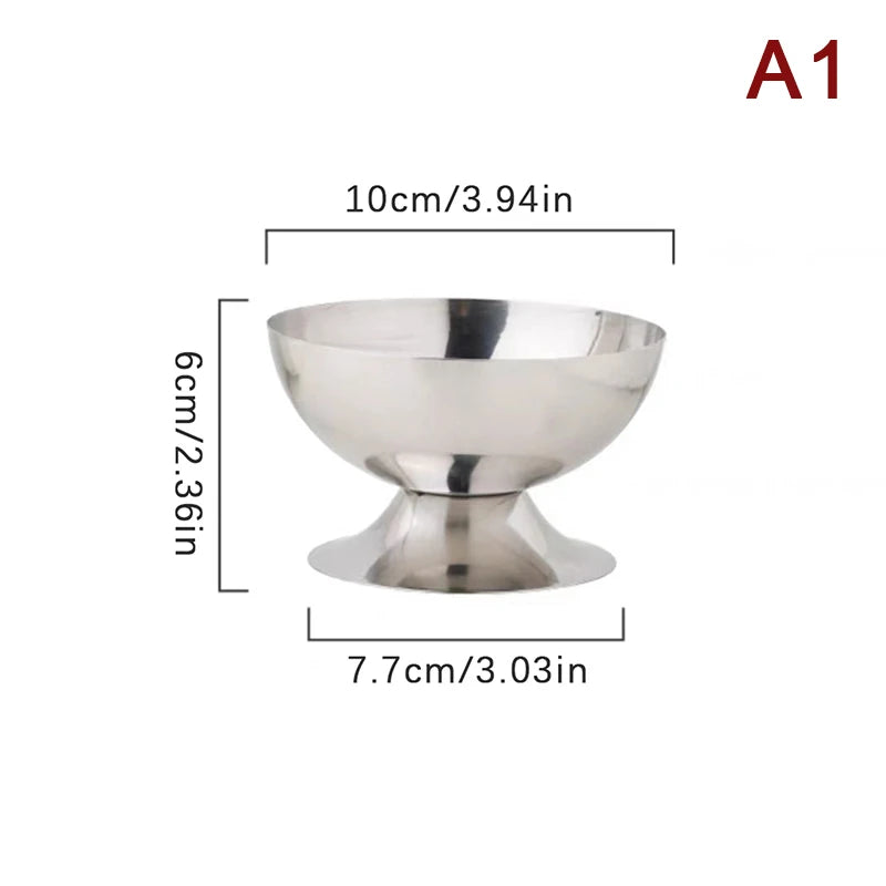Stainless Steel Dinnerware Set Bowls And Plates Collection For Kitchen