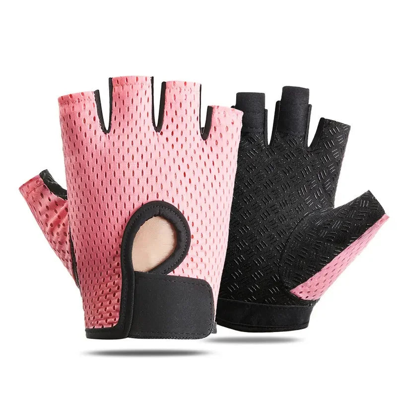 NONECN Summer Half Finger Gloves Ice Silk Breathable Anti-Slip Cycling