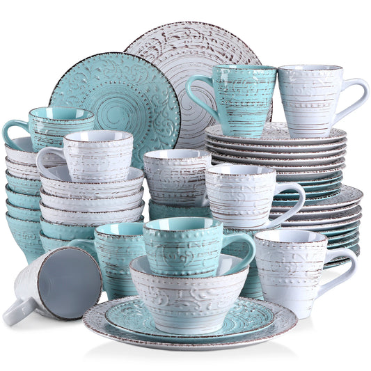 MALACASA Stoneware Dinner Set Ceramic Tableware Collection