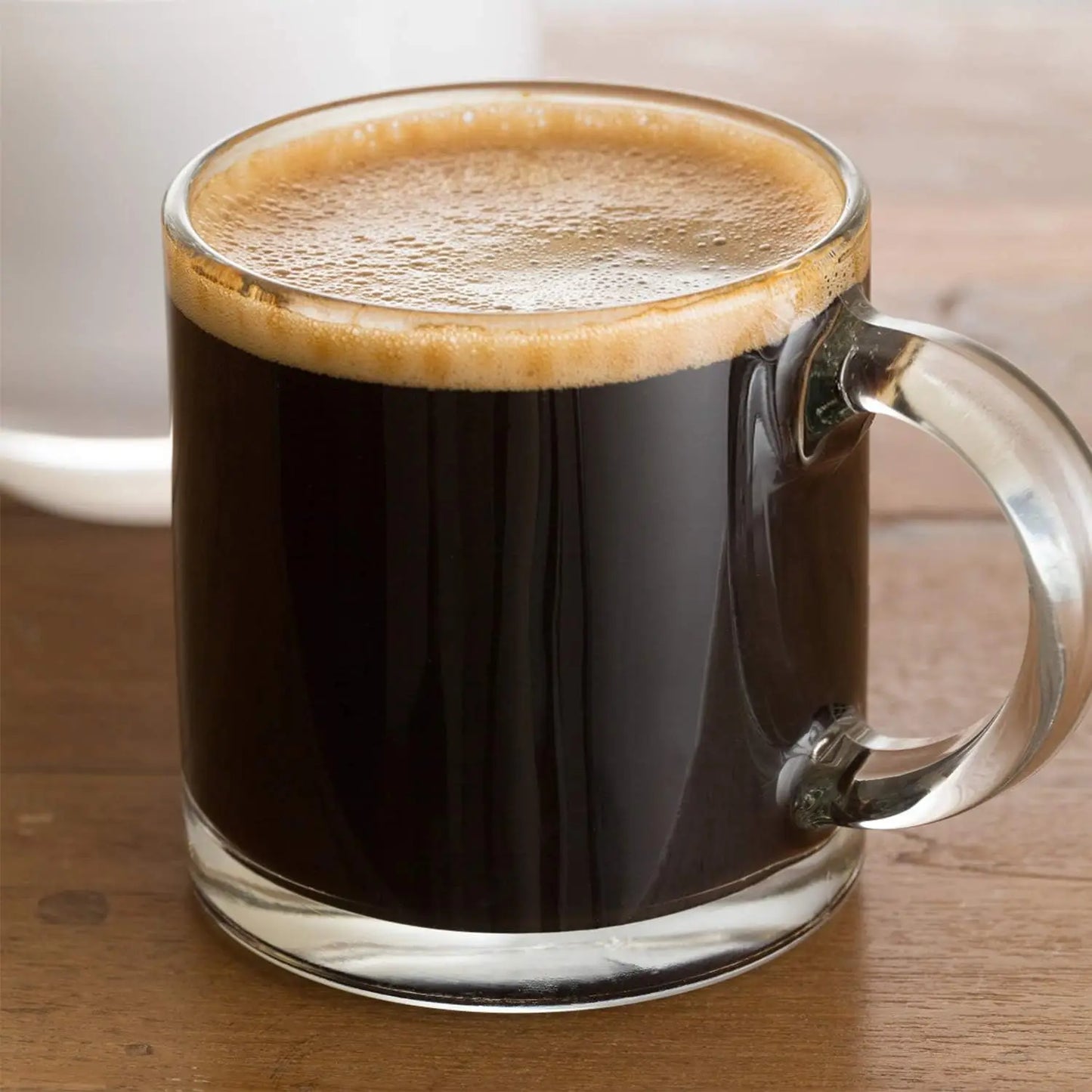 XMSJ Glass Mugs Clear Coffee Tea Beer With Elegant Handle