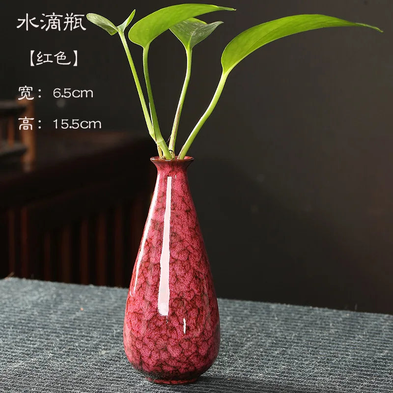 Minimalist Glaze Ceramic Vase For Tabletop Decor And Arrangements