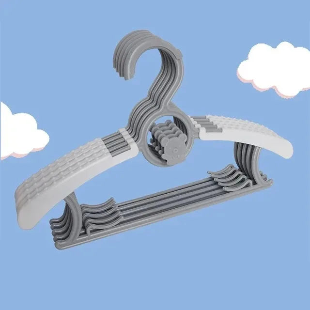 Untior Non Slip Baby Clothes Hangers Adjustable Plastic Multi Functional