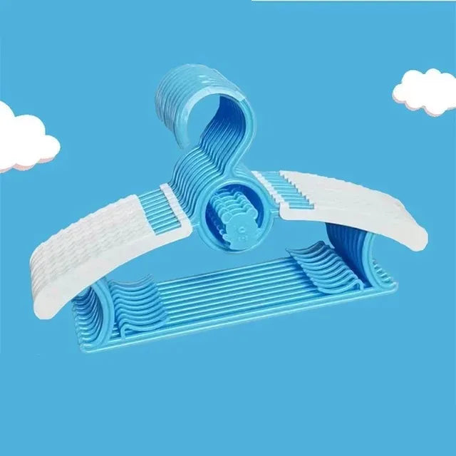 Untior Non Slip Baby Clothes Hangers Adjustable Plastic Multi Functional