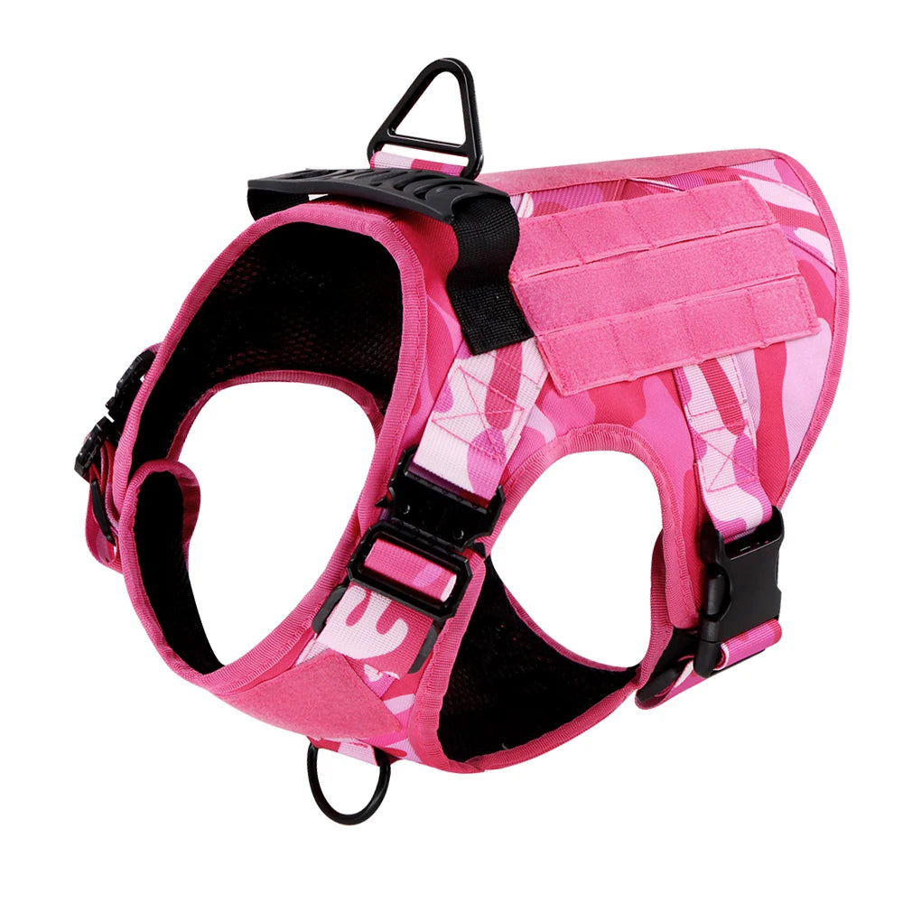 PETRAVEL Camouflage Nylon Dog Harness Vest For Training