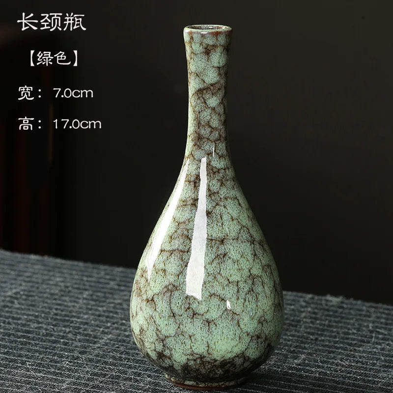 Minimalist Glaze Ceramic Vase For Tabletop Decor And Arrangements