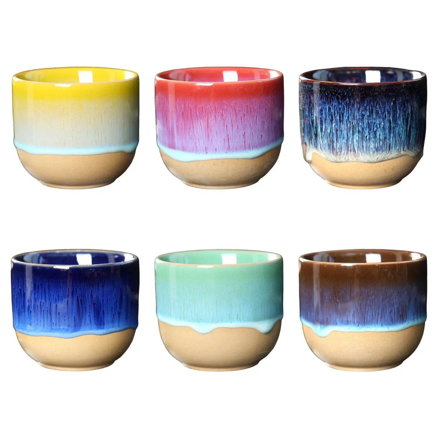 Ceramic Cup Japanese Style Handleless Tea Cup Gongfu