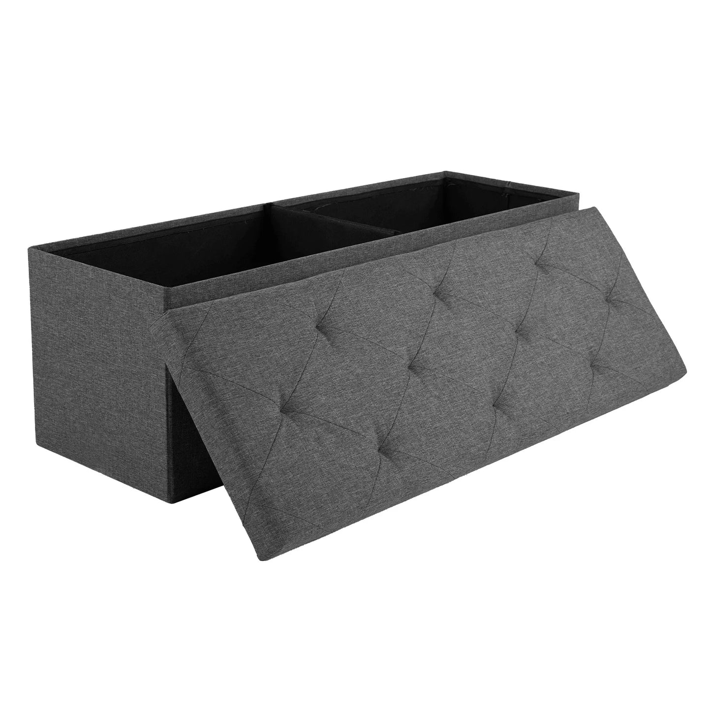 Ottoman Bench Foldable Storage Toy Organizer And Foot Rest Stool