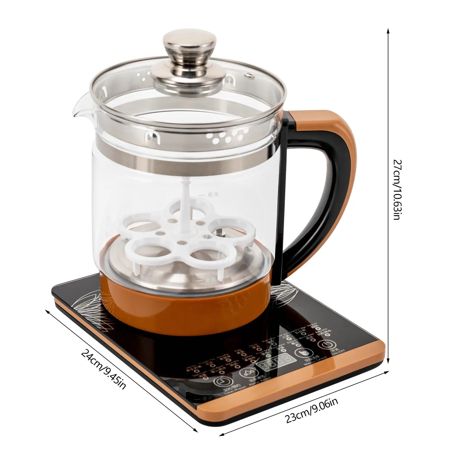 Electric Glass Tea Kettle With Keep Warm And BPA Free