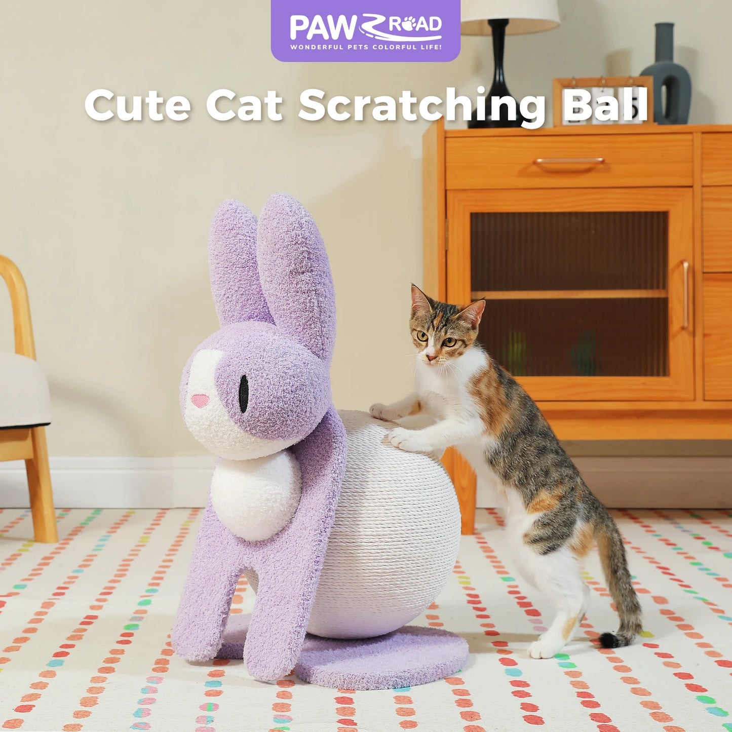 PAWZ Road Cat Scratcher Tree With Paper Rope Indoor Toy