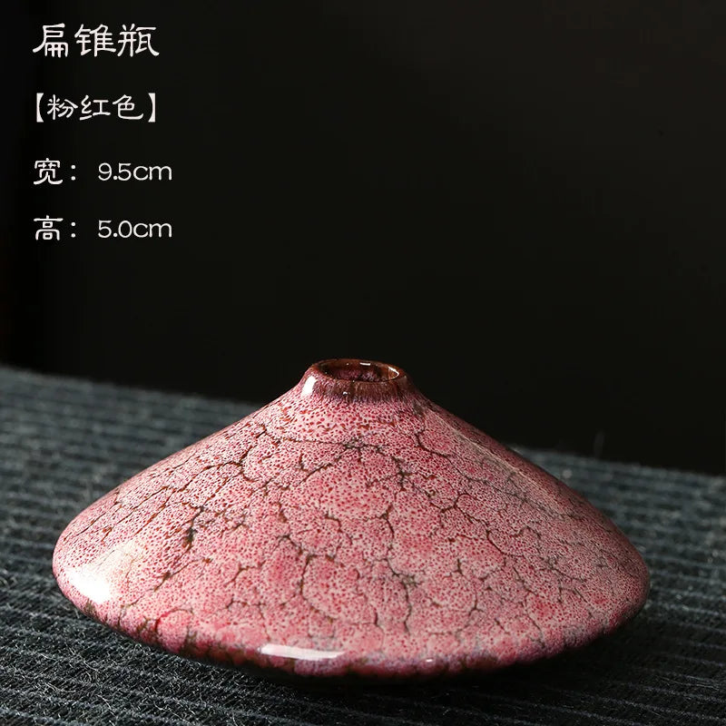 Minimalist Glaze Ceramic Vase For Tabletop Decor And Arrangements