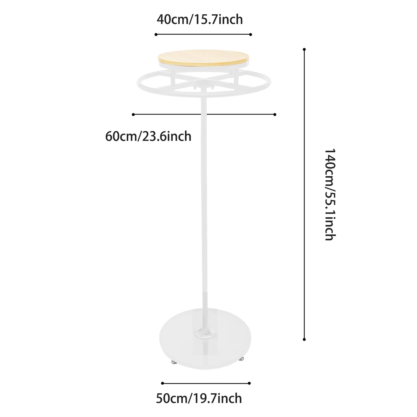 Round Floor Standing Clothing Rack Spiral Garment Display
