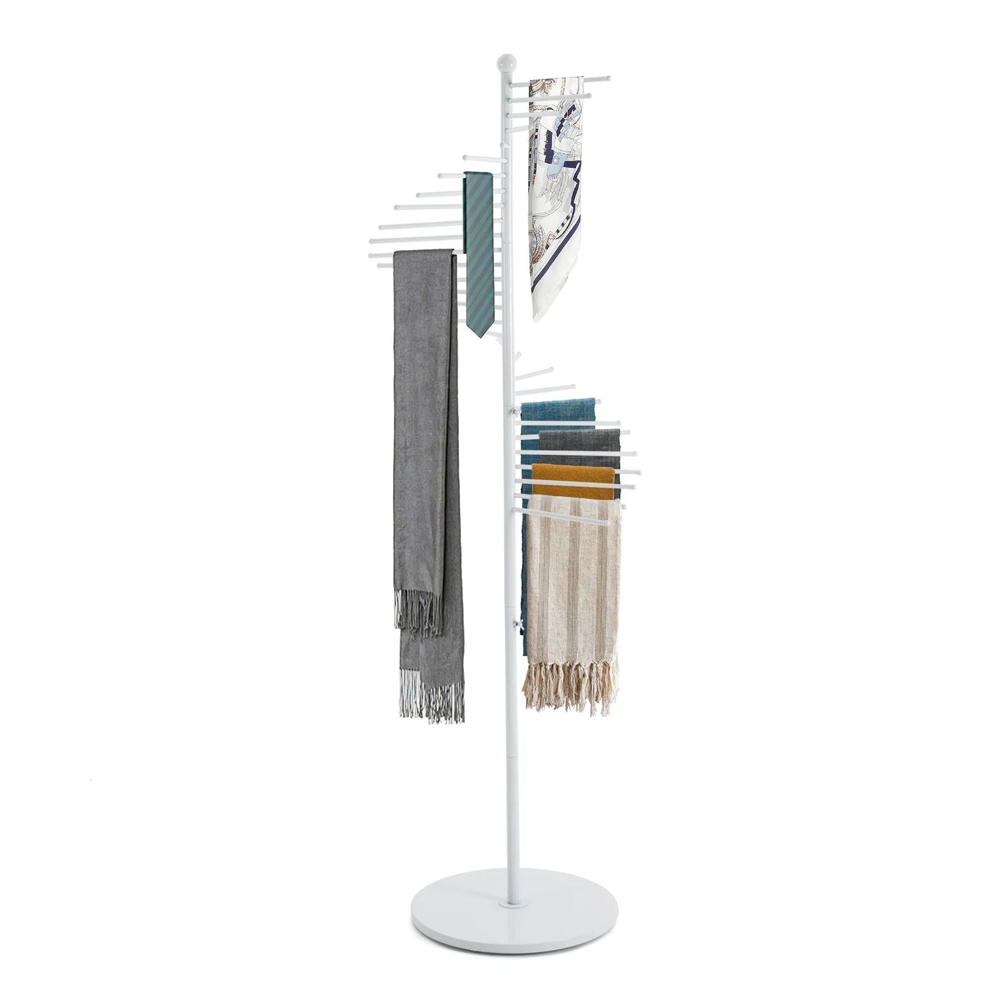 Spiral Scarf Holder Organizer Freestanding Rack Hijab And Clothing Store