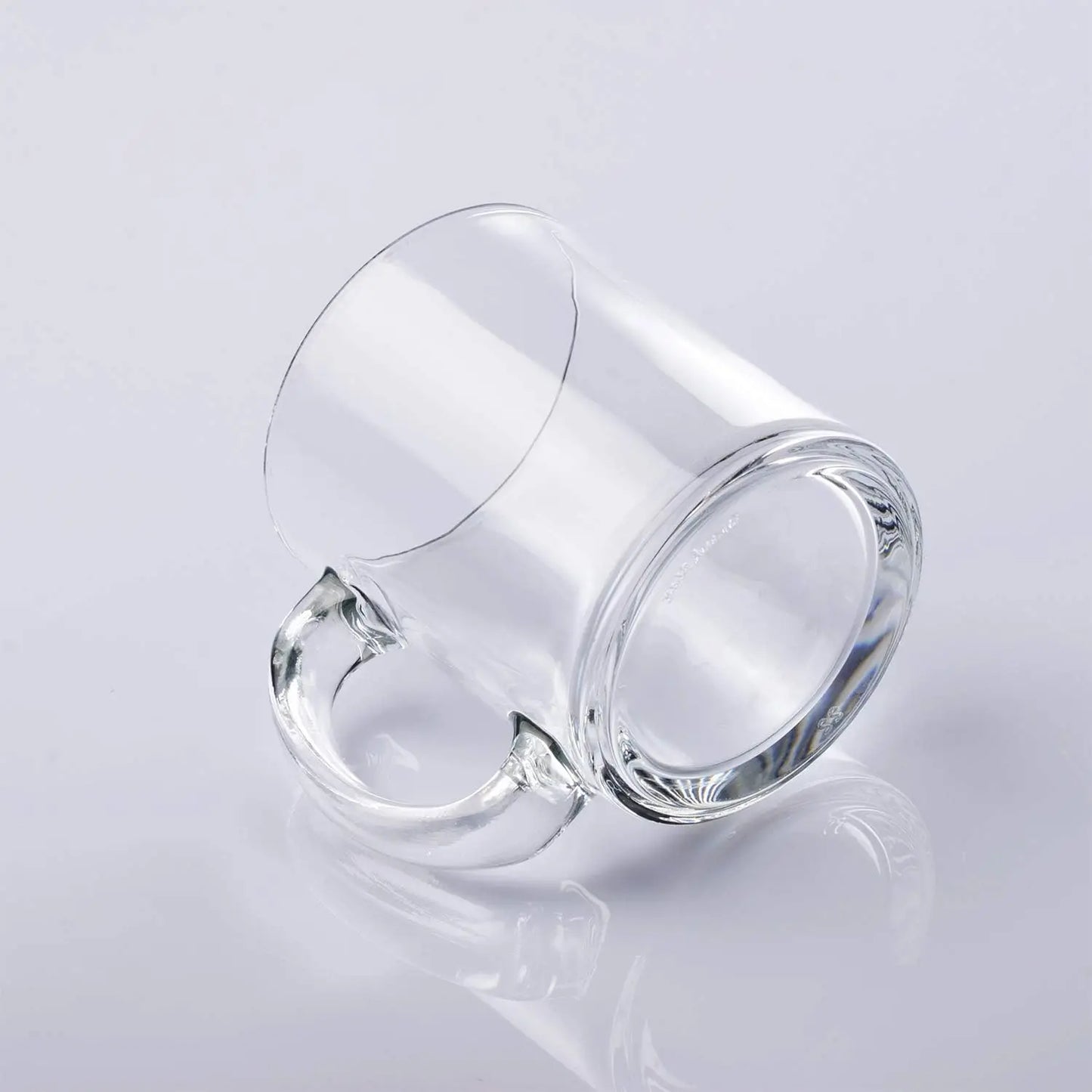 XMSJ Glass Mugs Clear Coffee Tea Beer With Elegant Handle