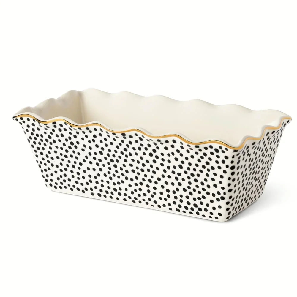 Nonstick Ceramic Loaf Pan Dot Pattern Bakeware Oven Safe