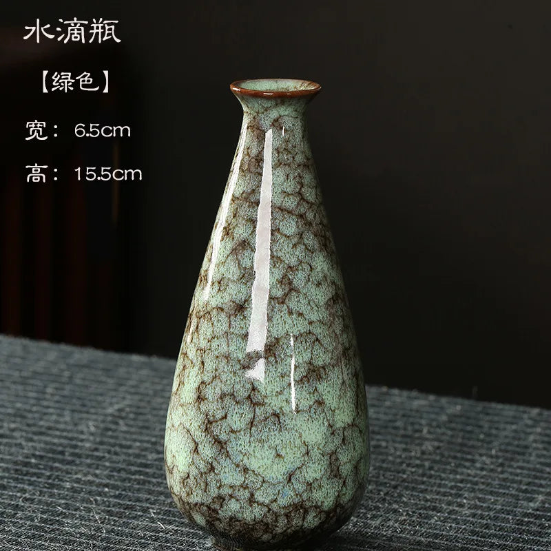 Minimalist Glaze Ceramic Vase For Tabletop Decor And Arrangements