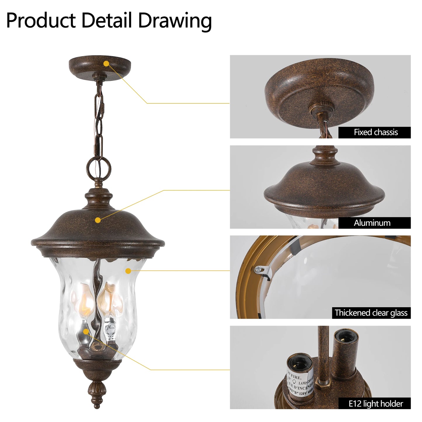ARLGSITE Outdoor Sconce Lights Aluminum Waterproof Front Porch Lanterns