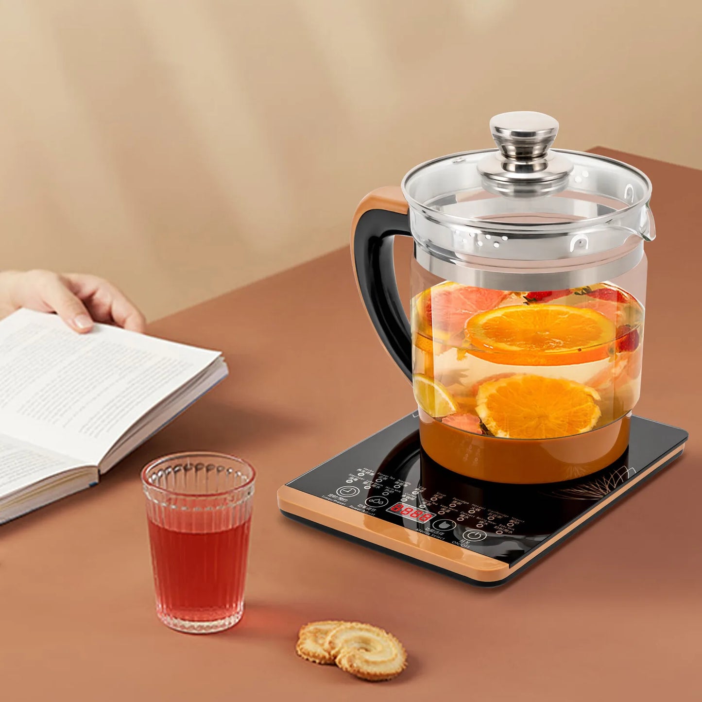 Electric Glass Tea Kettle With Keep Warm And BPA Free