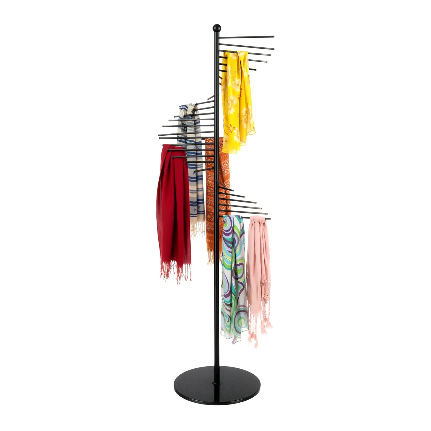 Spiral Scarf Holder Organizer Freestanding Rack Hijab And Clothing Store