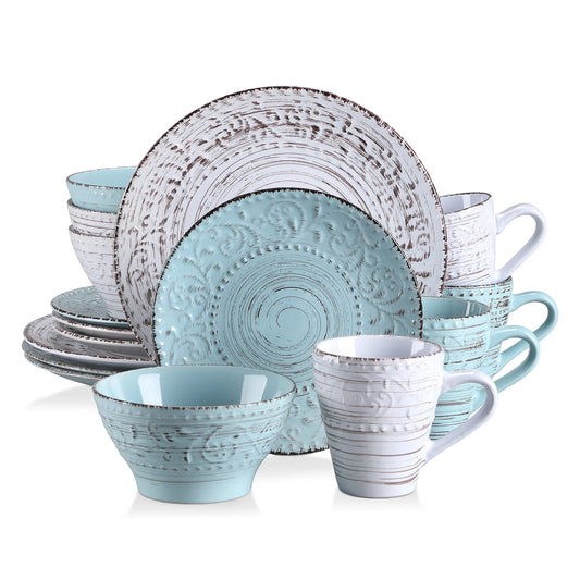 MALACASA Ceramic Dinnerware Set Stoneware Tableware Collection