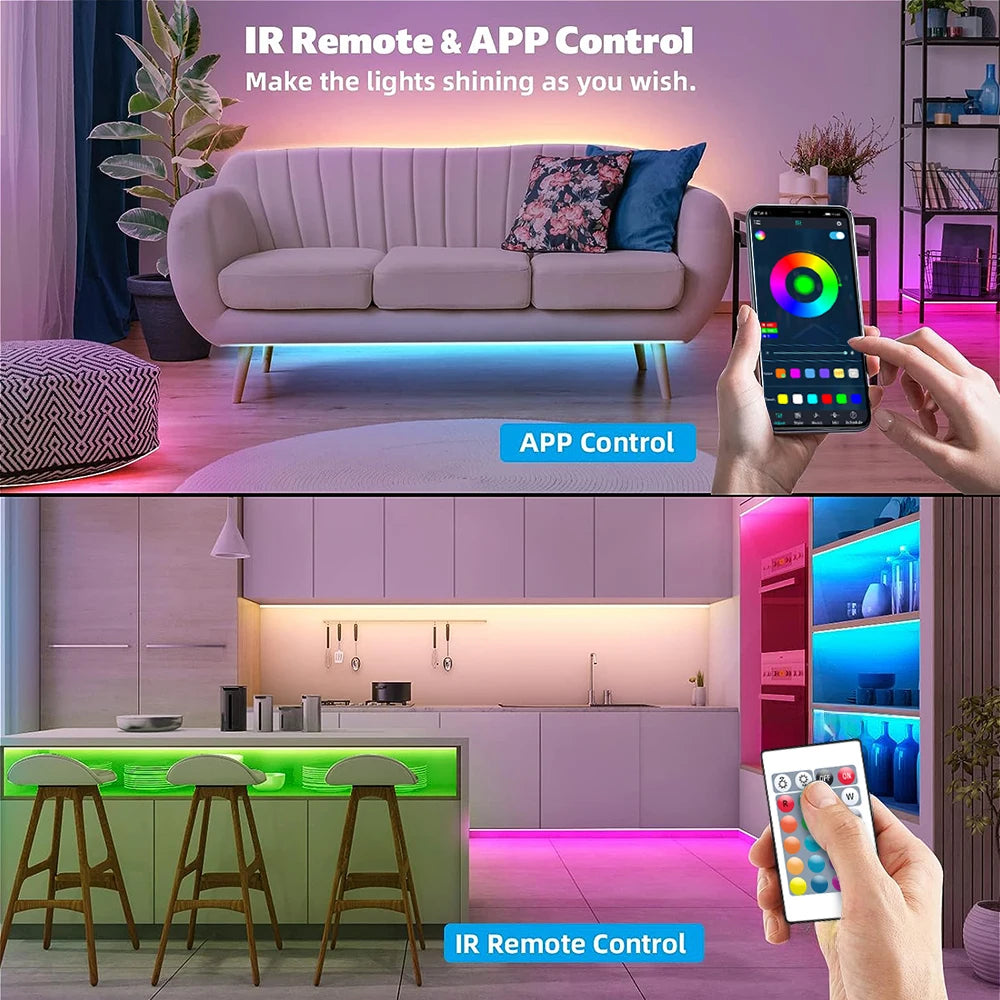 GOOLOOK WiFi LED Strip RGB 5050 Music Sync App Controller