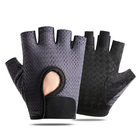 NONECN Summer Half Finger Gloves Ice Silk Breathable Anti-Slip Cycling