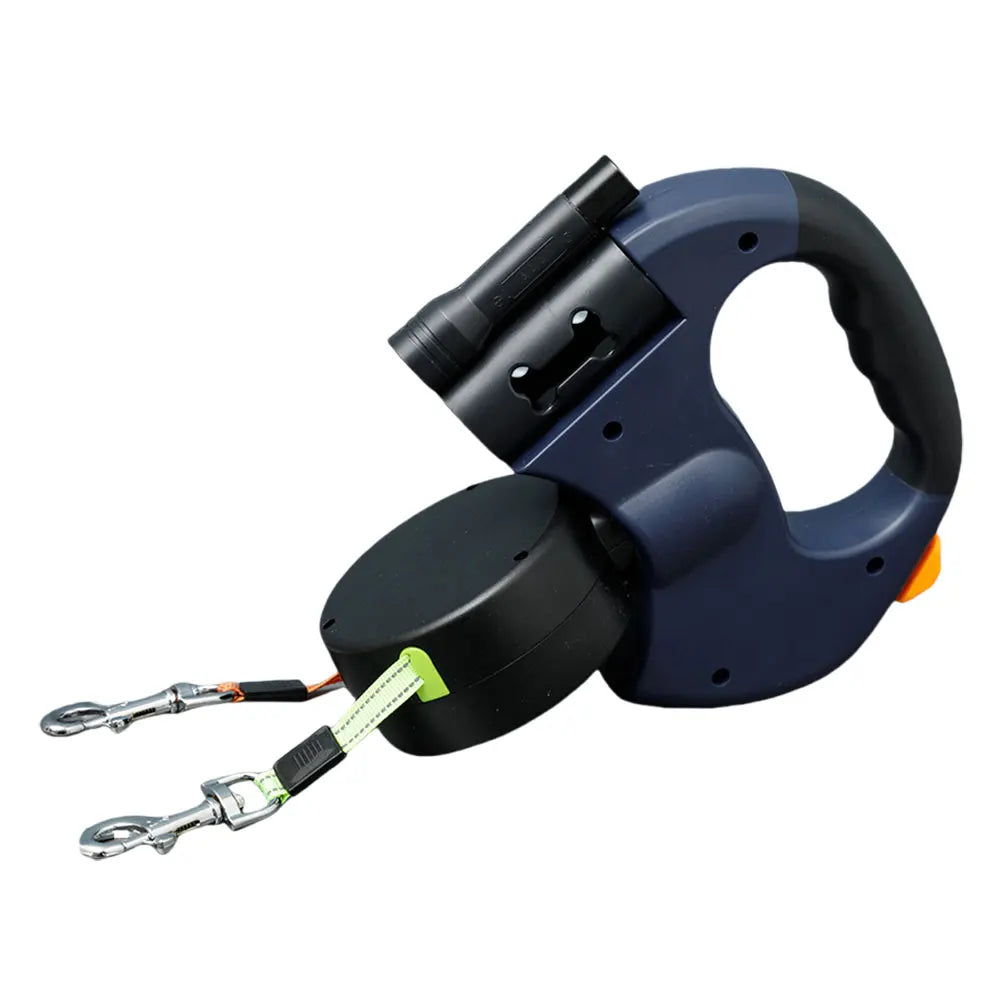 Alloet Double Headed Dog Leash Traction Rope LED Light