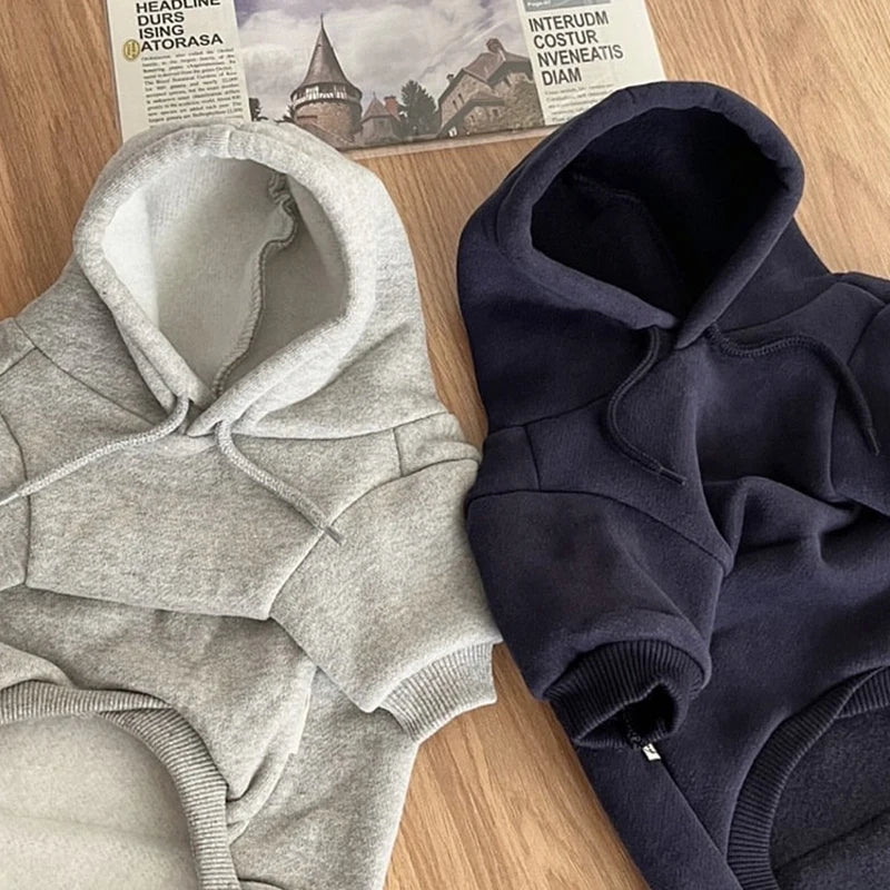 Warm Dog Hoodie Fleece Coat For Small Medium Dogs Cozy