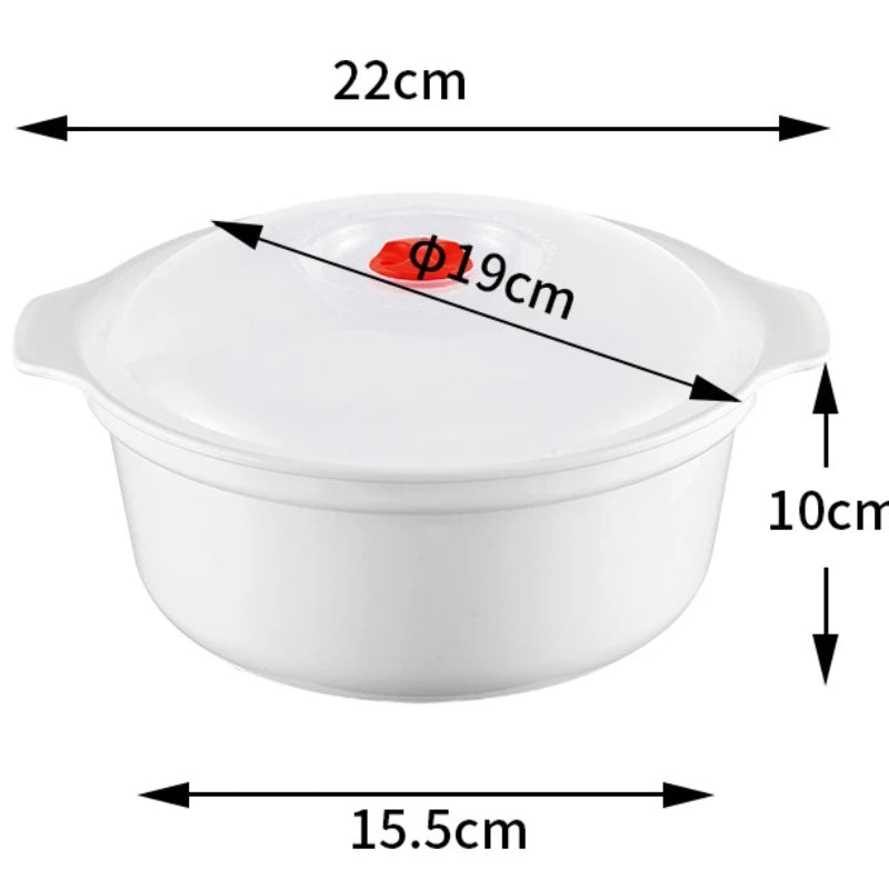 Microwave Heating Box With Lid For Steam Buns And Noodles