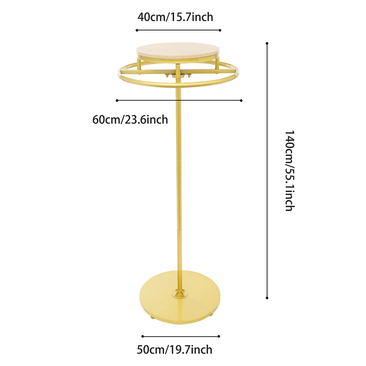 Round Floor Standing Clothing Rack Spiral Garment Display