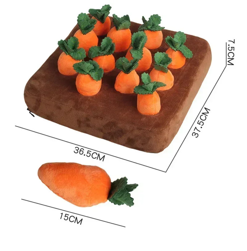 Dog Snuffle Mat Plush Carrot Toy Interactive Toy For Pets
