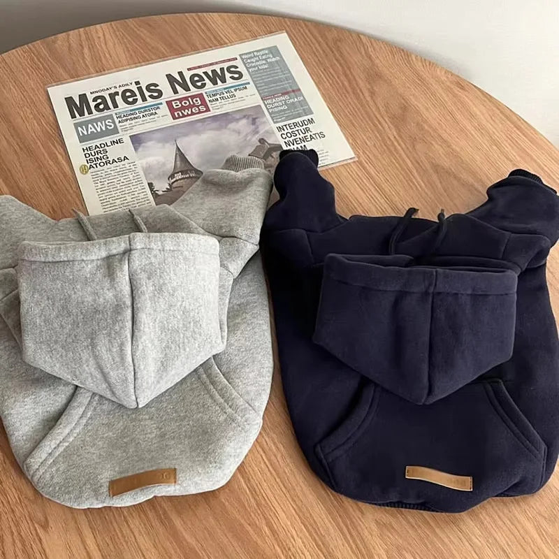 Warm Dog Hoodie Fleece Coat For Small Medium Dogs Cozy