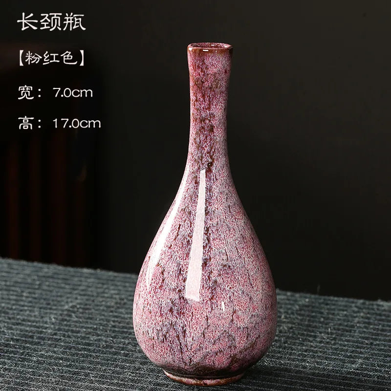 Minimalist Glaze Ceramic Vase For Tabletop Decor And Arrangements