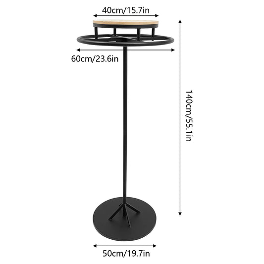Round Floor Standing Clothing Rack Spiral Garment Display
