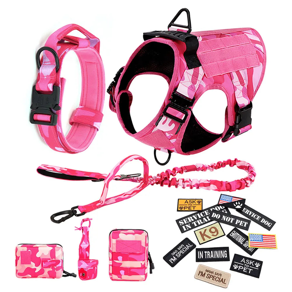 PETRAVEL Camouflage Nylon Dog Harness Vest For Training