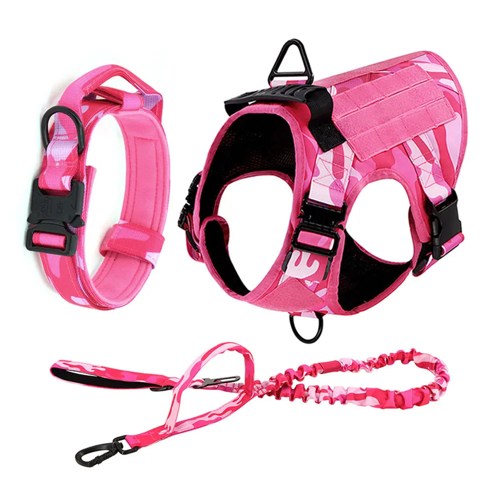 PETRAVEL Camouflage Nylon Dog Harness Vest For Training