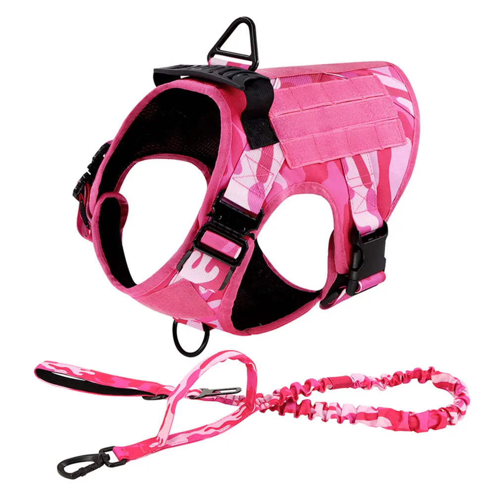 PETRAVEL Camouflage Nylon Dog Harness Vest For Training