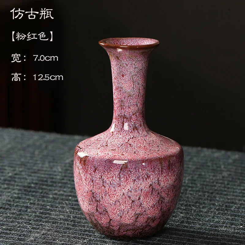 Minimalist Glaze Ceramic Vase For Tabletop Decor And Arrangements