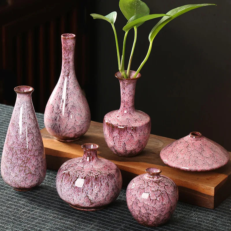 Minimalist Glaze Ceramic Vase For Tabletop Decor And Arrangements