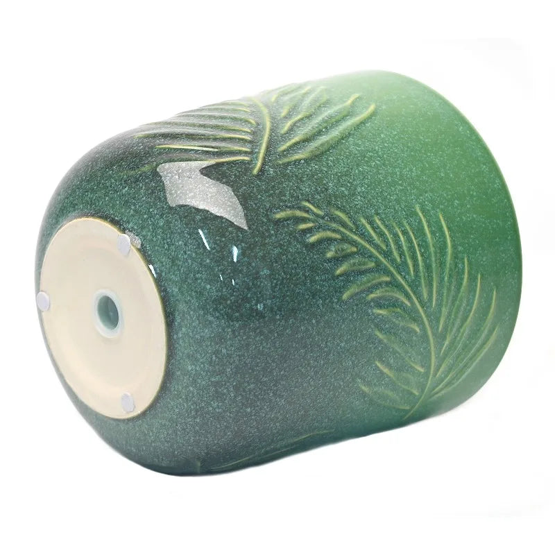 Porcelain Planter With Botanical Design For Indoor And Outdoor Use