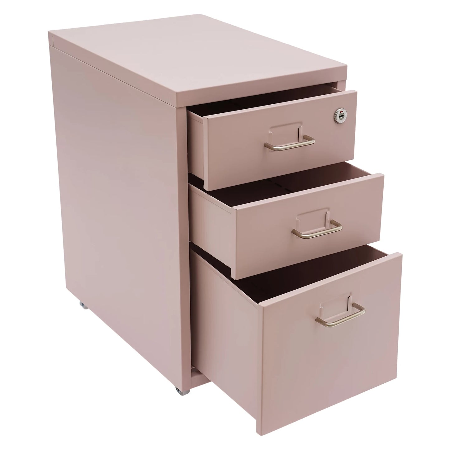 Bymaocar 3-Drawer Vertical File Cabinet With Wheels And Lock