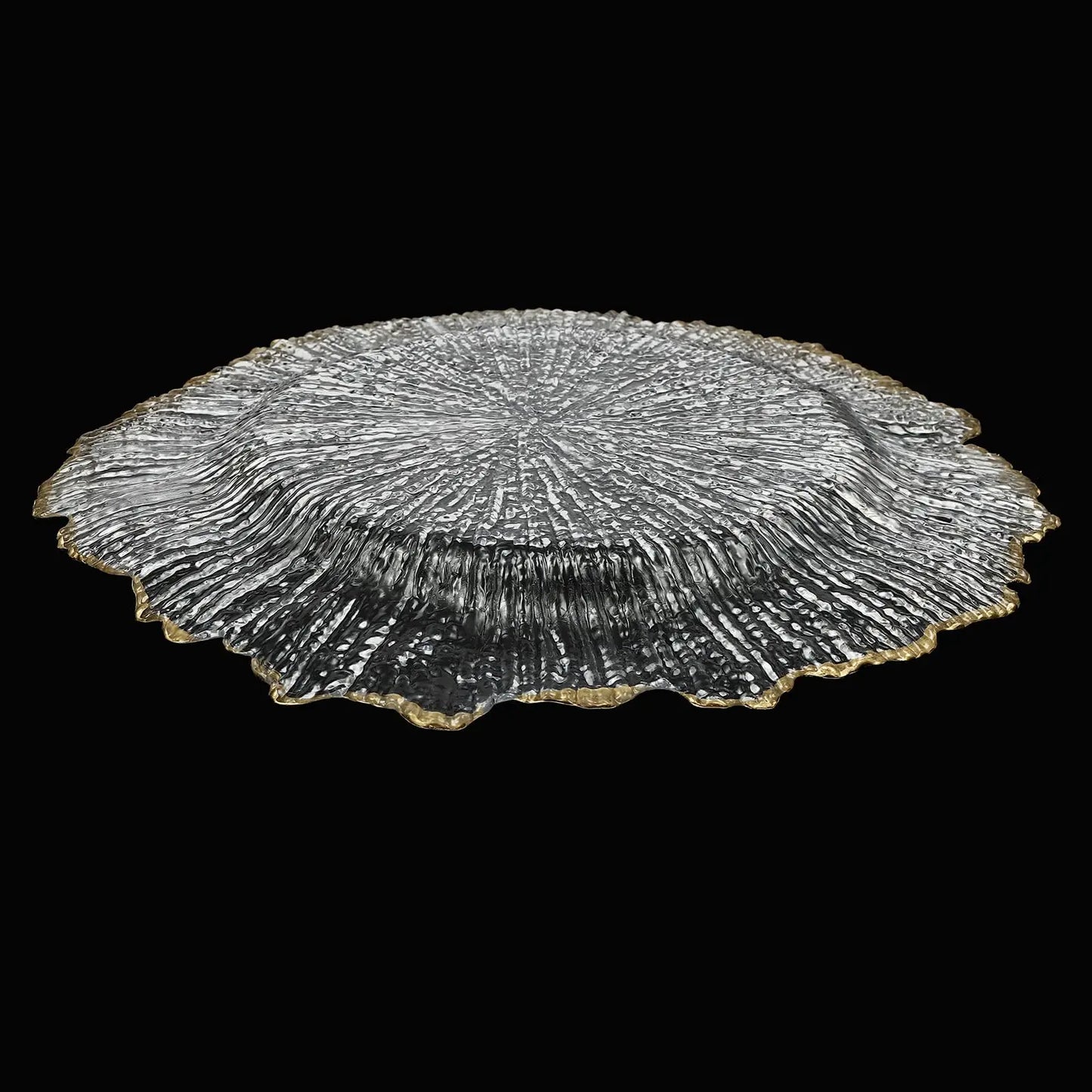 Bymaocar Flower Shape Charger Plate Set For Dinner Table Decor