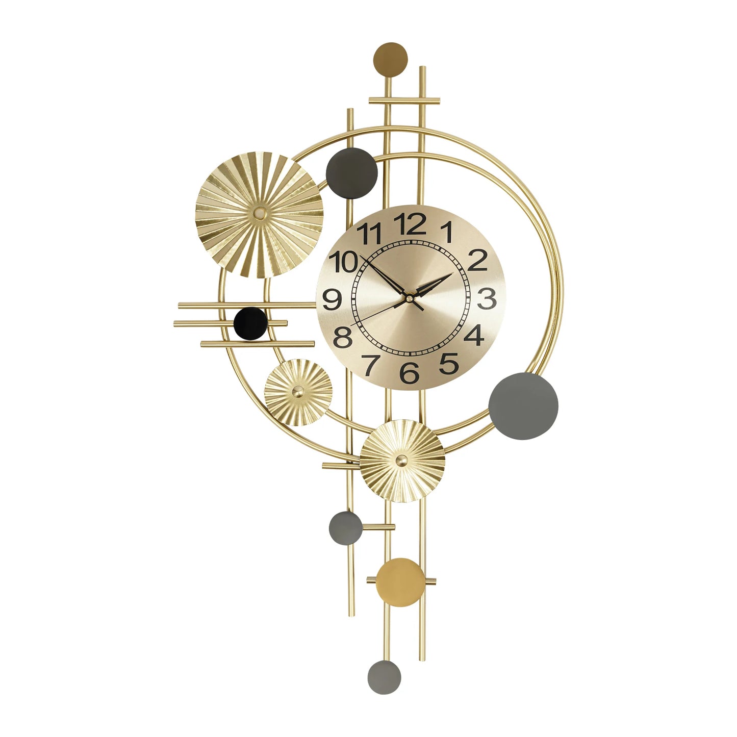 Decorative Art Wall Clock Silent NonTicking Indoor Decor