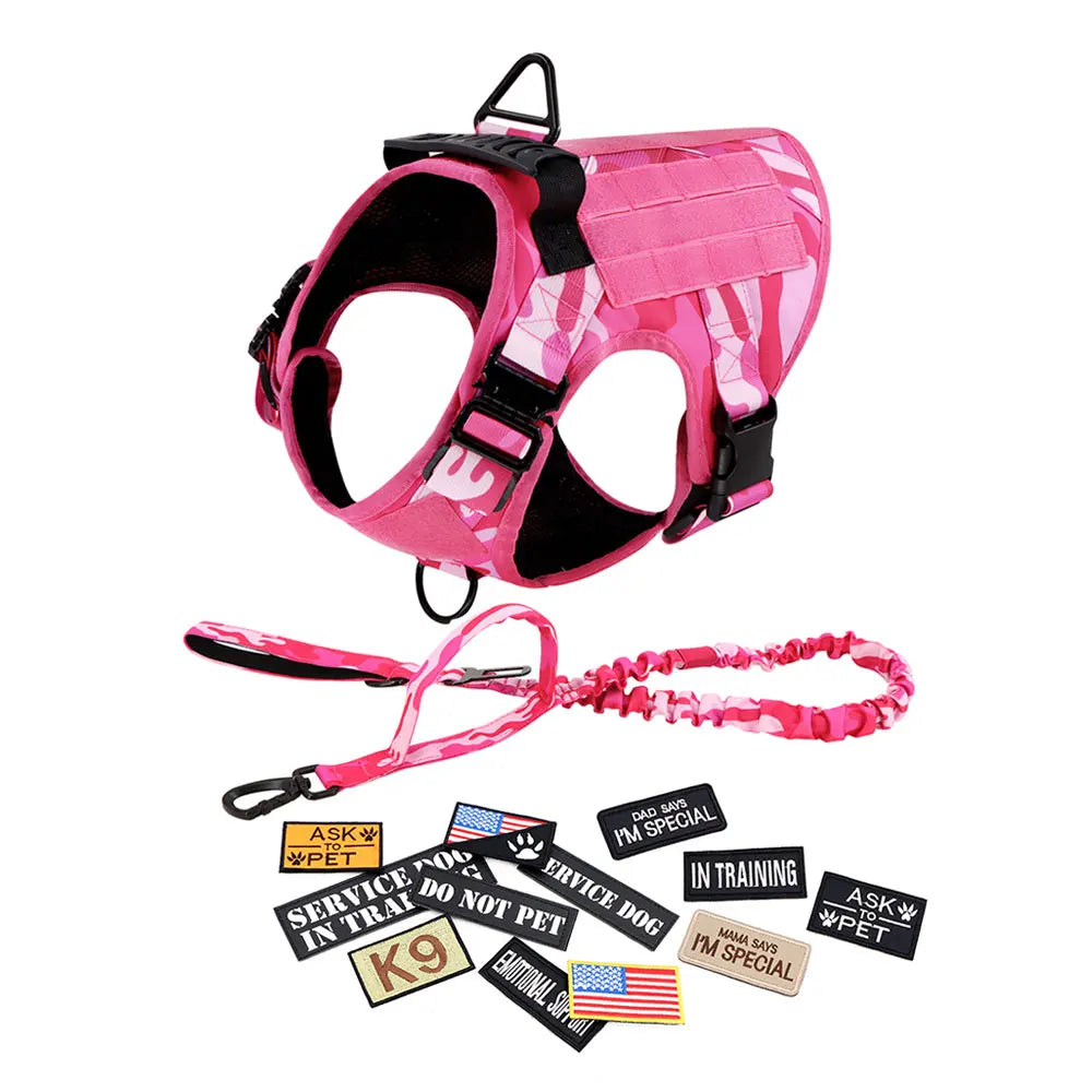 PETRAVEL Camouflage Nylon Dog Harness Vest For Training