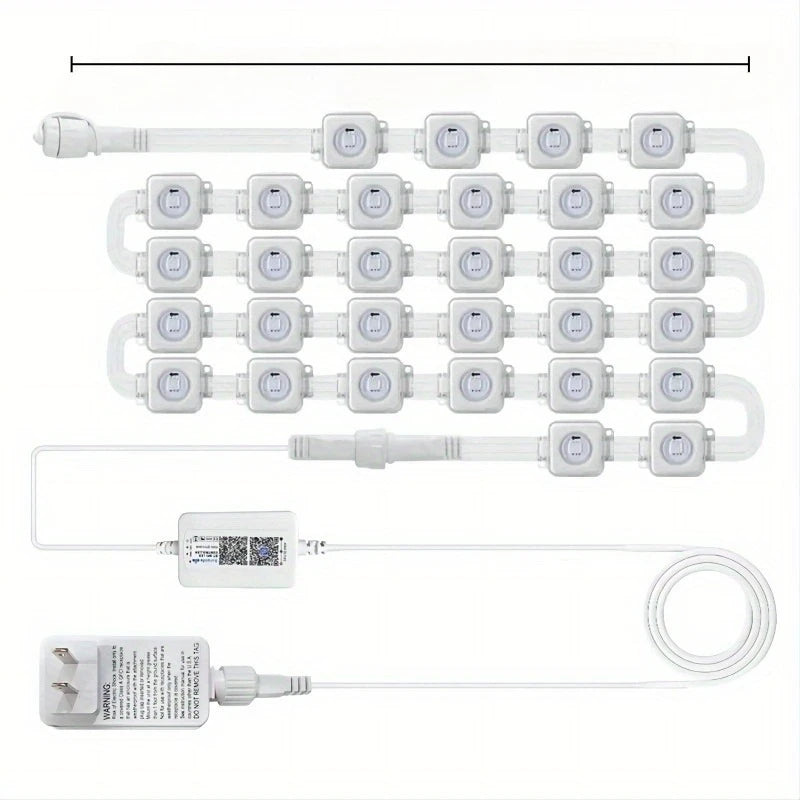 MIMIRGB Outdoor Eaves LED Light String With App Control