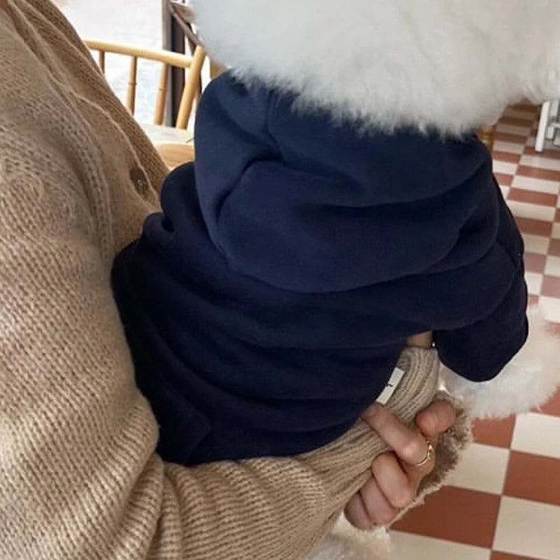Warm Dog Hoodie Fleece Coat For Small Medium Dogs Cozy