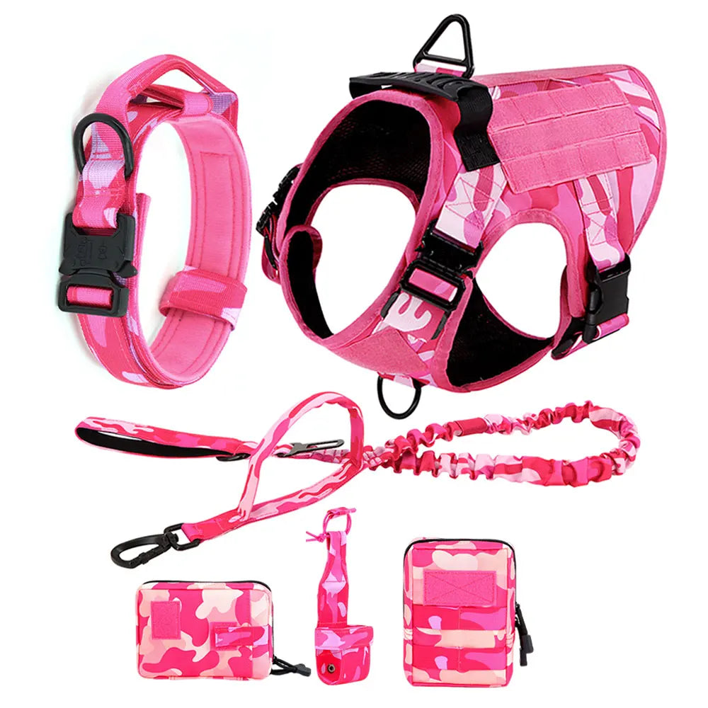 PETRAVEL Camouflage Nylon Dog Harness Vest For Training