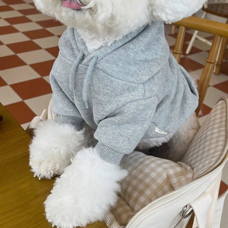 Warm Dog Hoodie Fleece Coat For Small Medium Dogs Cozy