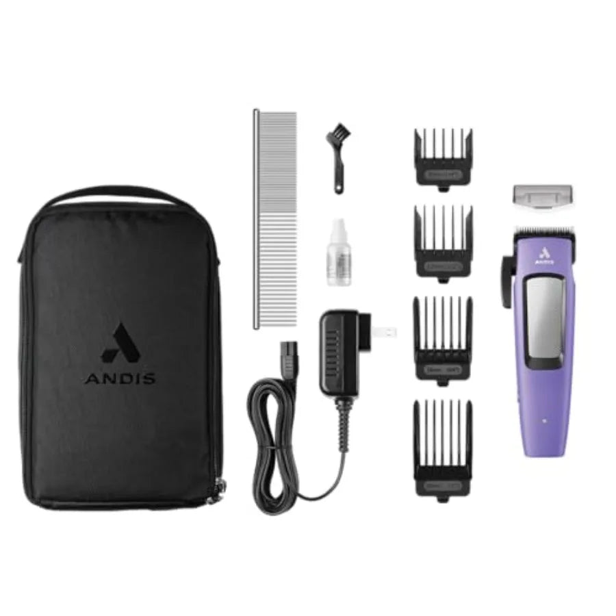 Cordless Dog Clipper Kit with Adjustable Blade and Lithium Battery