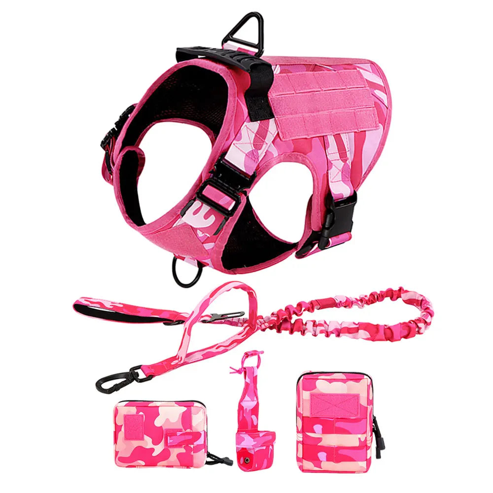 PETRAVEL Camouflage Nylon Dog Harness Vest For Training