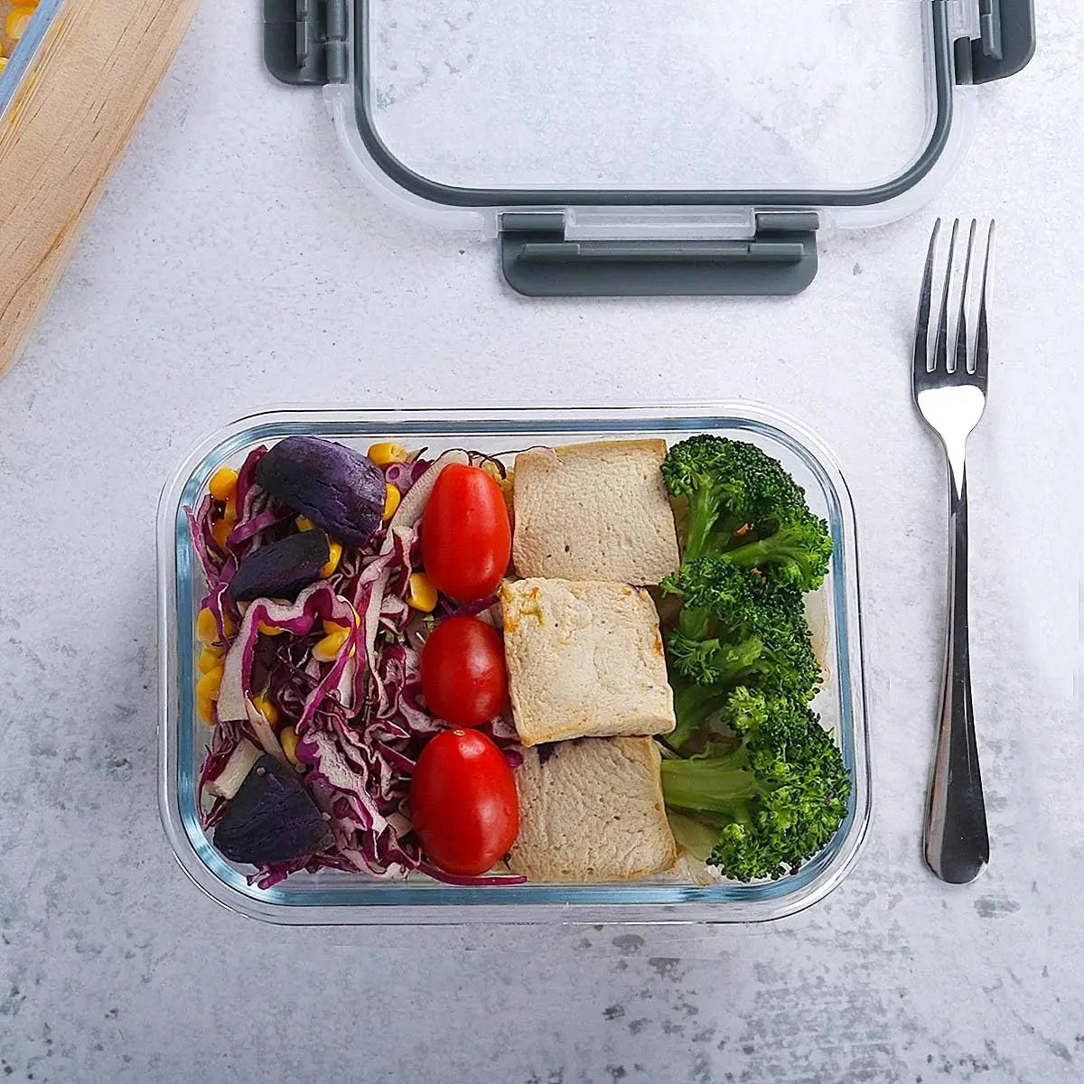 10-Pack Glass Meal Prep Containers With Lids Airtight Storage